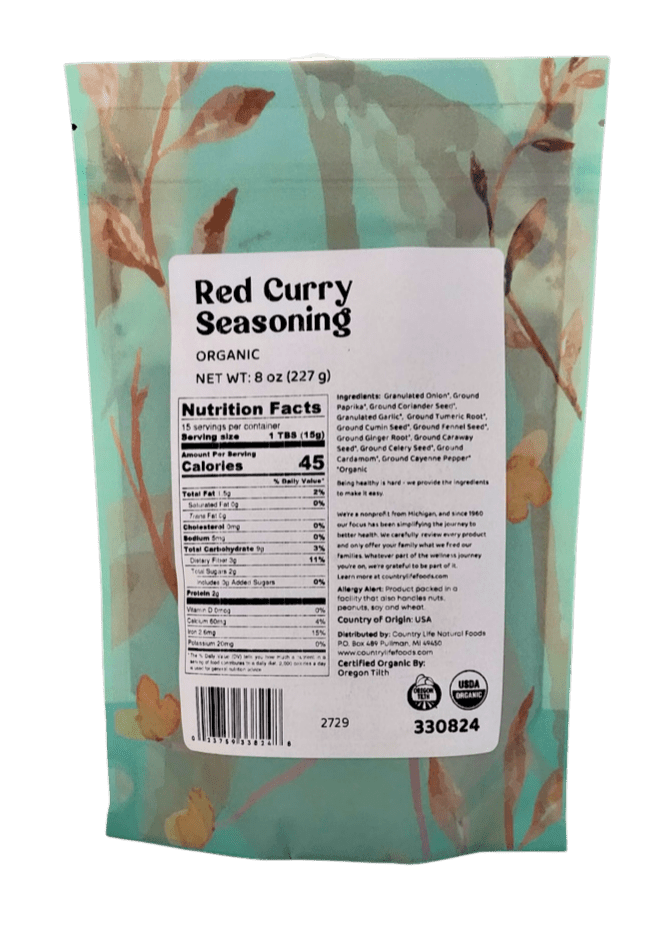 Red Curry Seasoning, Organic