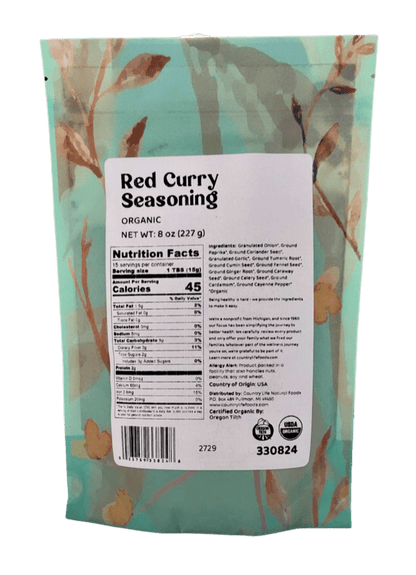 Red Curry Seasoning, Organic