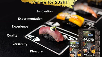 Riso Scotti, Venere Black Italian Rice, 1.1 lb (500 g)