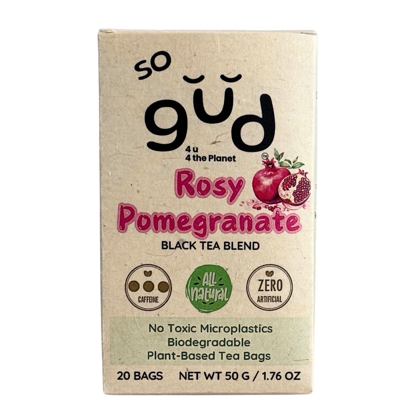 Rosy Pom Black Tea Blend | Plant-based Tea Bags