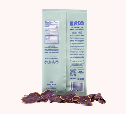 Okinawan Sweet Potato Chips | Rosemary & Garlic