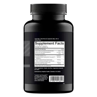 B Vitamins, Trace Mineral Supplement, Male Strength Enhancer, Supports Increased Muscle, Strength, Energy, 90 Capsules