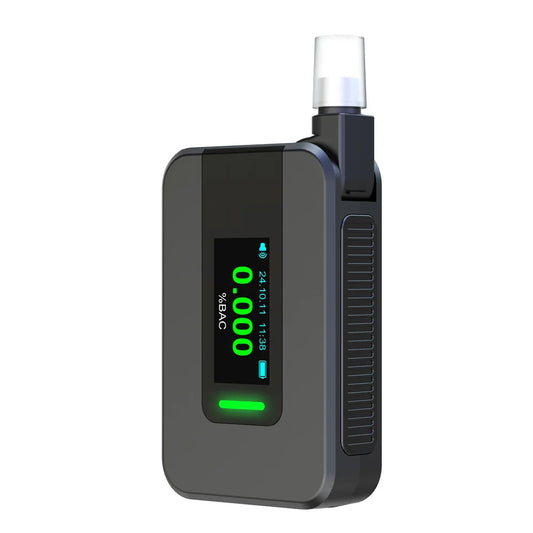 Electrochemical Alcohol Tester Voice Report Non-Contacting Electronic Breathalyzer Portable Alcohol Meter for Professional Use