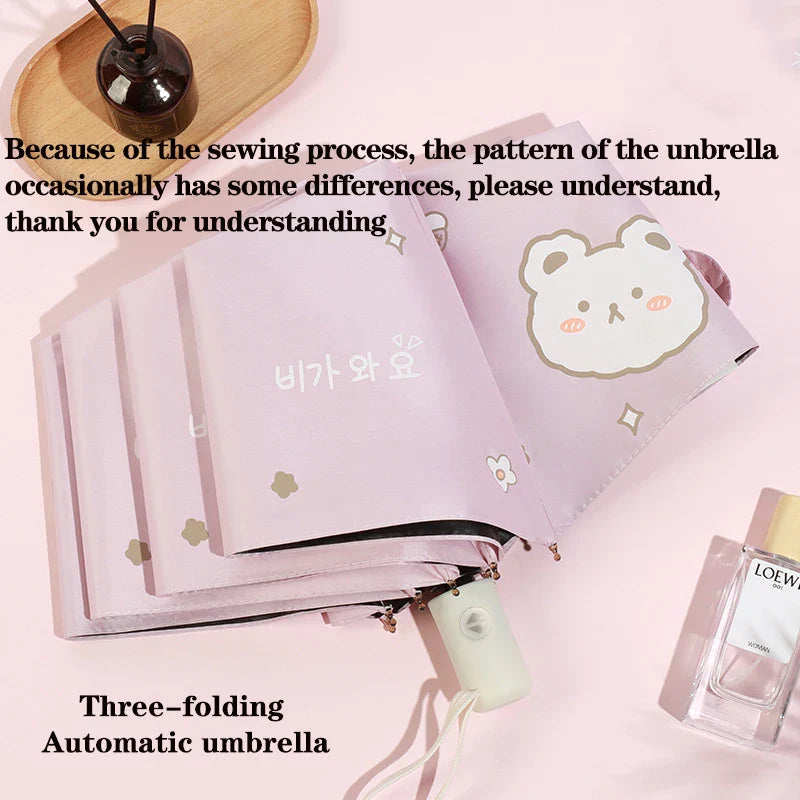 Kawaii Bear Pastel Umbrella