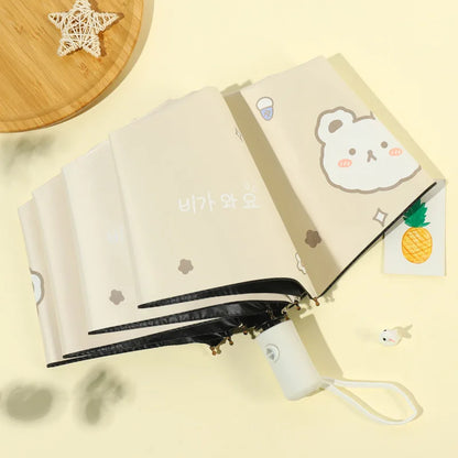 Kawaii Bear Pastel Umbrella