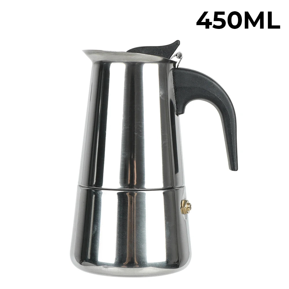 Mocha Coffee Pots Italian Aluminum Octagonal Pot Tea Maker Portable Coffee Maker