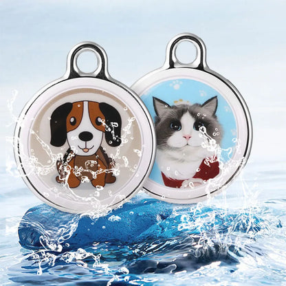Pet Anti-Lost GPS Tracker Bluetooth-compatible Smart Activity Tracker Waterproof for Dogs Cats Kids Pets Keychain Wallet Luggage