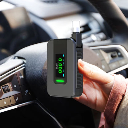 Electrochemical Alcohol Tester Voice Report Non-Contacting Electronic Breathalyzer Portable Alcohol Meter for Professional Use