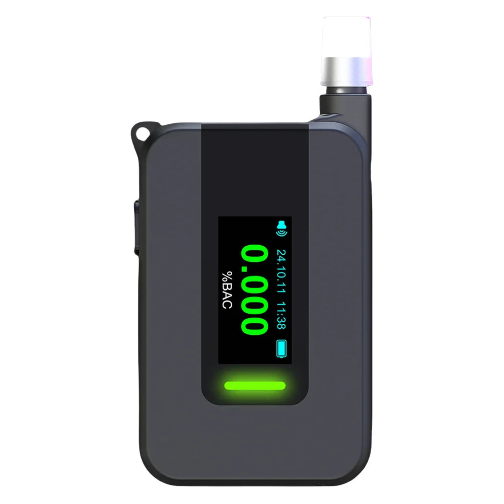Electrochemical Alcohol Tester Voice Report Non-Contacting Electronic Breathalyzer Portable Alcohol Meter for Professional Use