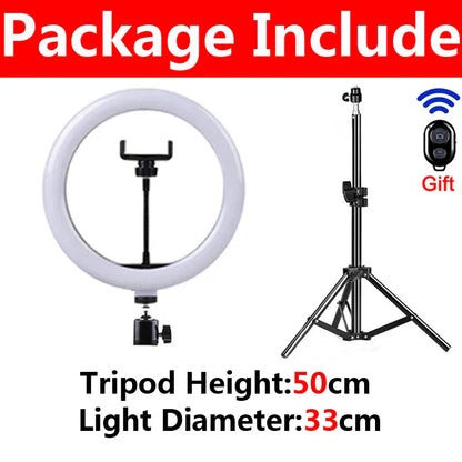 26cm LED Selfie Ring Lamp Photographic Selfie Ring Lighting