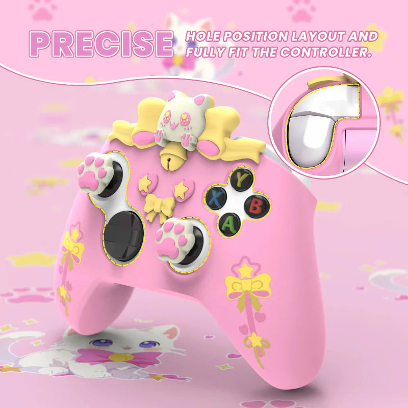 PlayVital Kawaii Cat Xbox Controller Cover