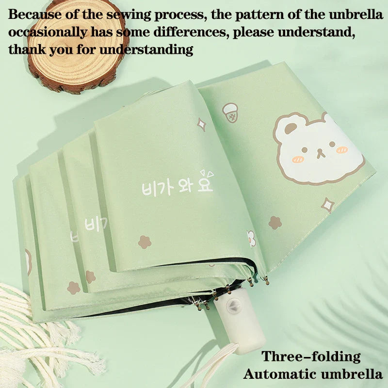 Kawaii Bear Pastel Umbrella