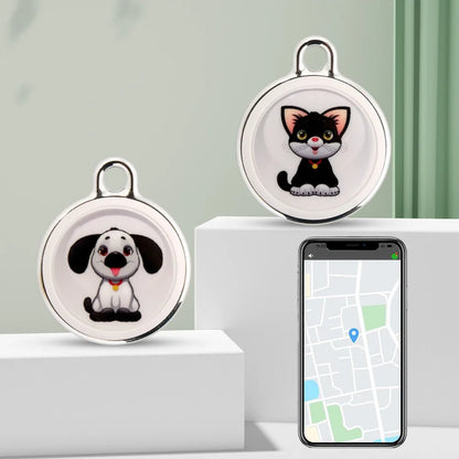Pet Anti-Lost GPS Tracker Bluetooth-compatible Smart Activity Tracker Waterproof for Dogs Cats Kids Pets Keychain Wallet Luggage