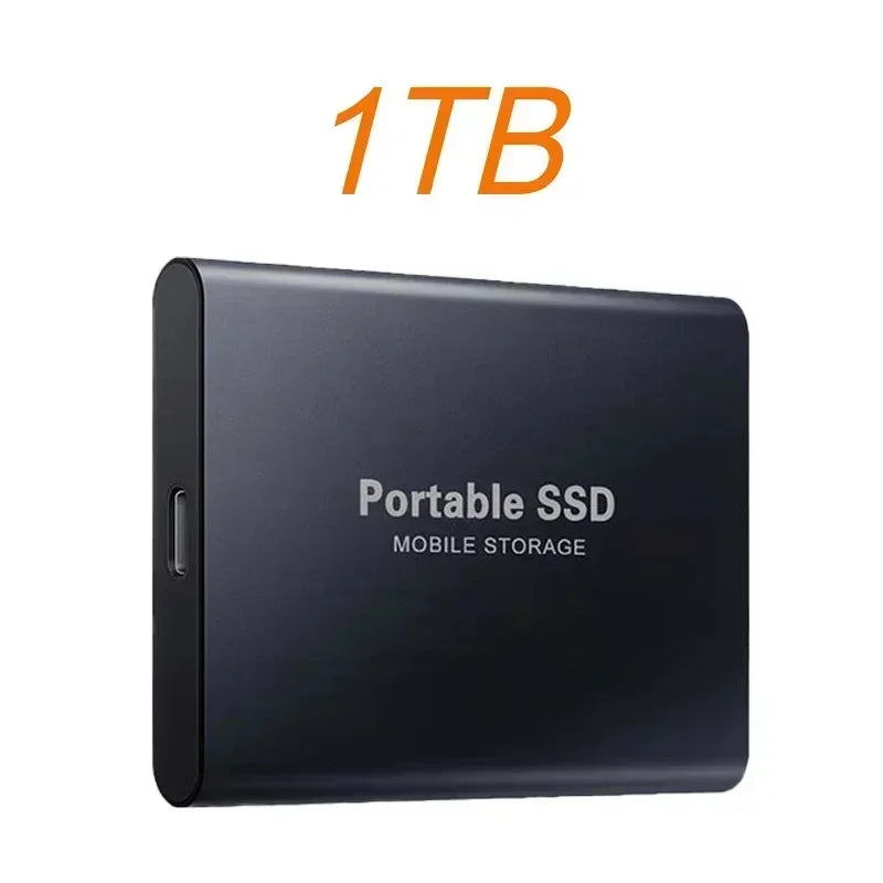 External Hard Drive SSD 4TB - USB 3.0 Solid Disk Fast Transfer Shockproof Large Backup Plug & Play Compatible with Mac/PC/Phones