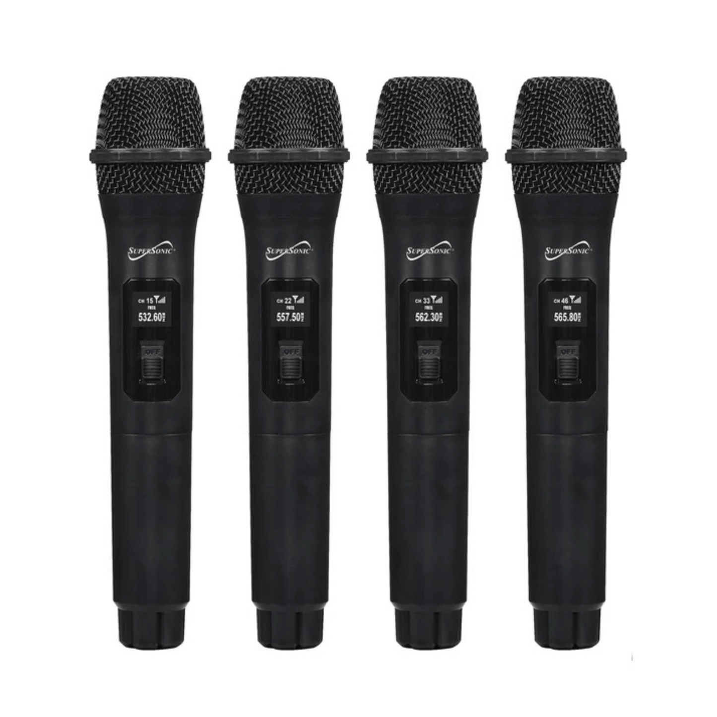 Supersonic 4 Channel 2.4G Wireless Microphone System