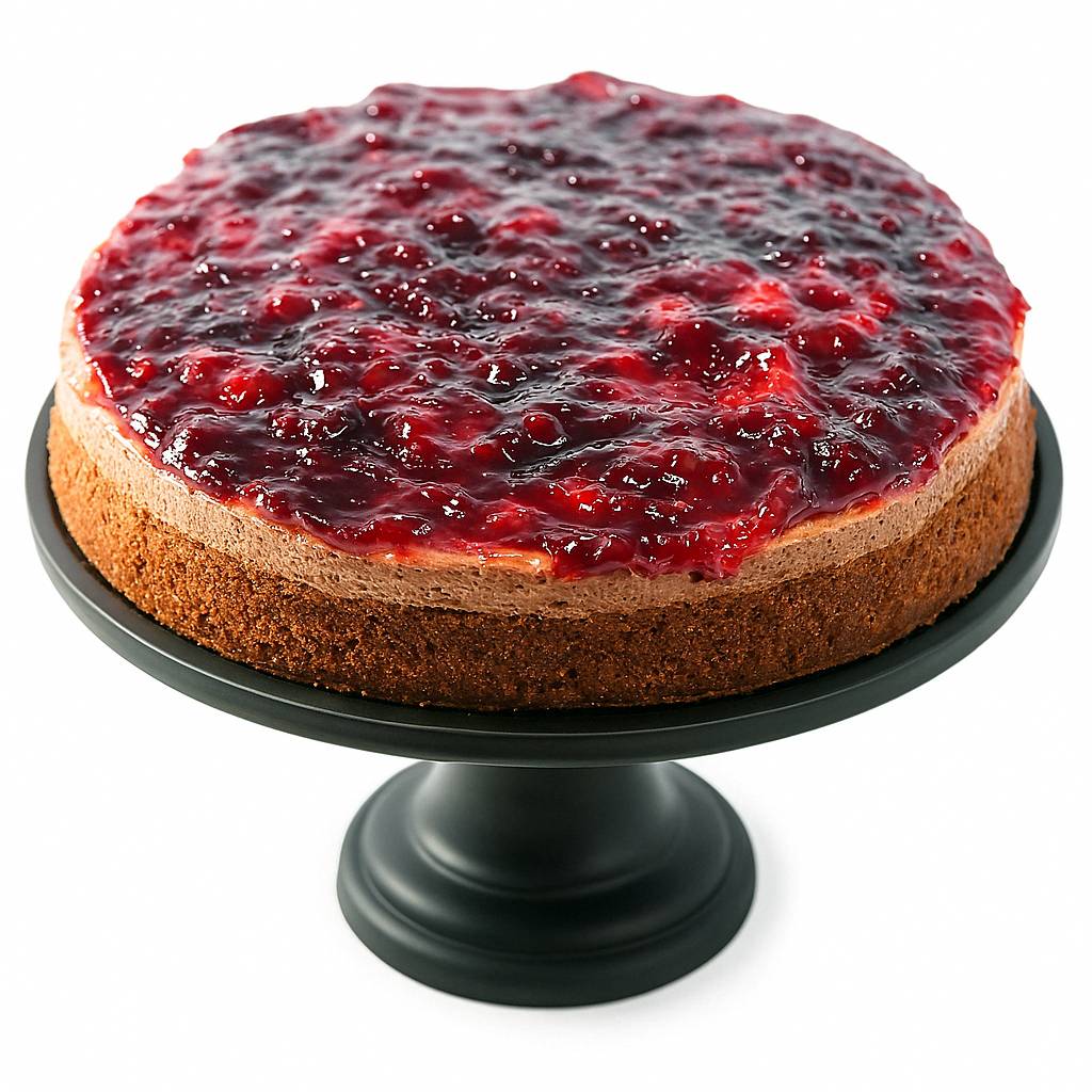 Andy Anand Sugar Free Chocolate Wildberry Mousse Cake (3 lbs) - Enjoy the amazing taste of a classic Chocolate Mousse cake without the sugar! Perfect for guilt-free celebrations