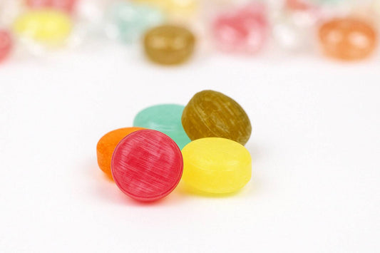 Andy Anand Chocolatier Sugar Free Fruit Candies - Mixed Fruit Hard Candy - Made in Europe, Gluten Free, Individually Wrapped, Stevia Sweetened, Low Calorie Snacks Fruity (80 Pcs, 7 Oz)