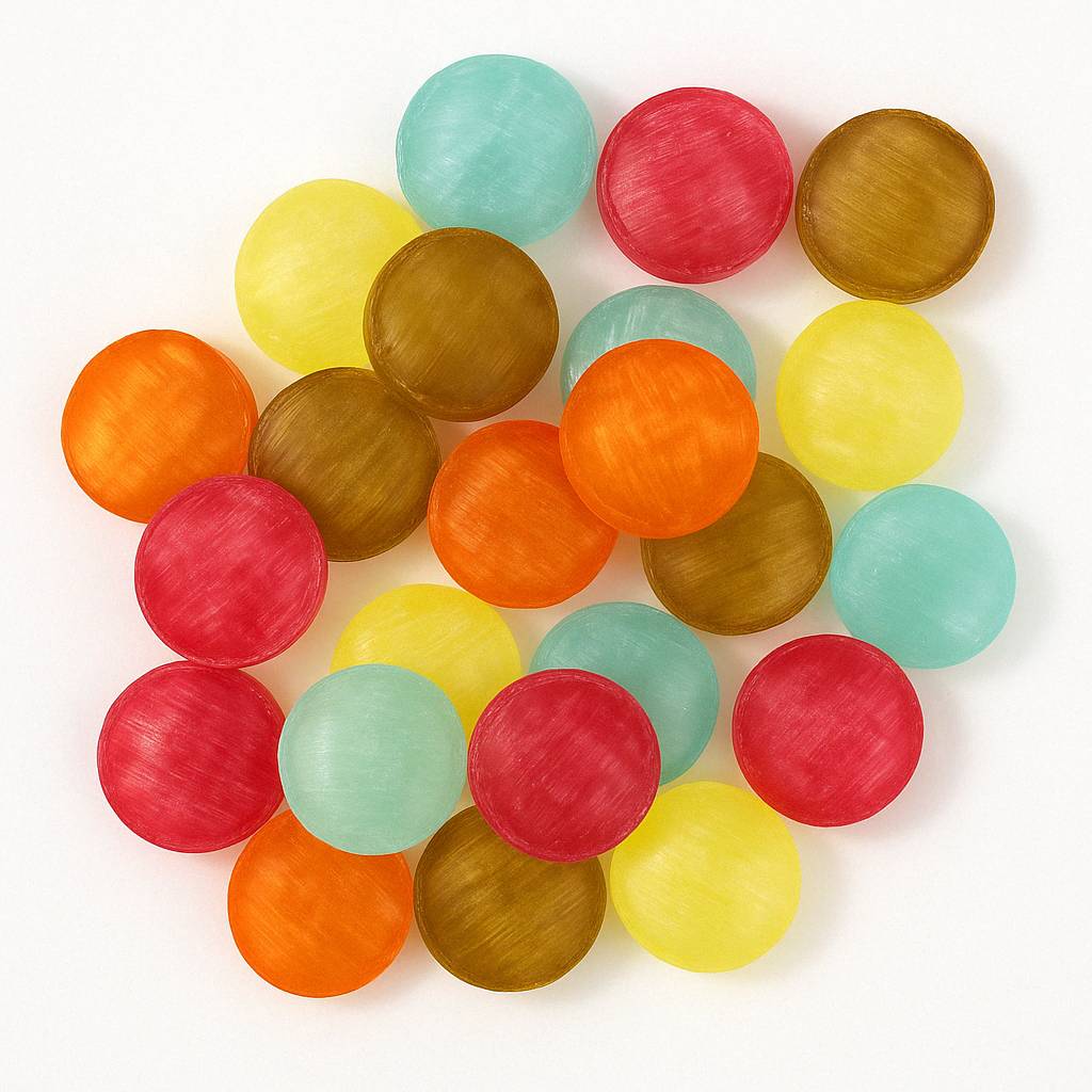 Andy Anand Chocolatier Sugar Free Fruit Candies - Mixed Fruit Hard Candy - Made in Europe, Gluten Free, Individually Wrapped, Stevia Sweetened, Low Calorie Snacks Fruity (80 Pcs, 7 Oz)