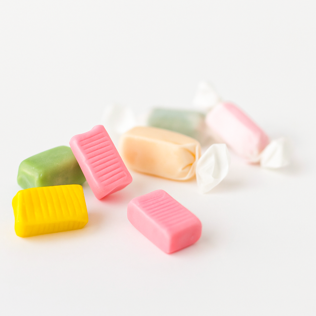 Andy Anand Chocolatier Sugar Free Fruit Taffy Toffees - Trio of Strawberry, Orange & Lemon Flavors, Made in Europe, Individually Wrapped Gluten Free Delicious Assorted Flavored Candies (35 Pcs, 7 Oz)