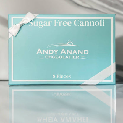 Andy Anand Sugar Free Cannoli Chocolate Sicilian Italian Dessert 8 Pcs