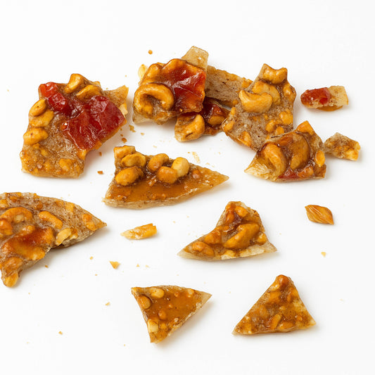Andy Anand's Sugar Free Fruit Brittle with Exotic fruits Papaya, Mango, Pomelo - Croccante, Imported from Italy, a Crunchy Delight that Melts in Your Mouth! 1 lbs