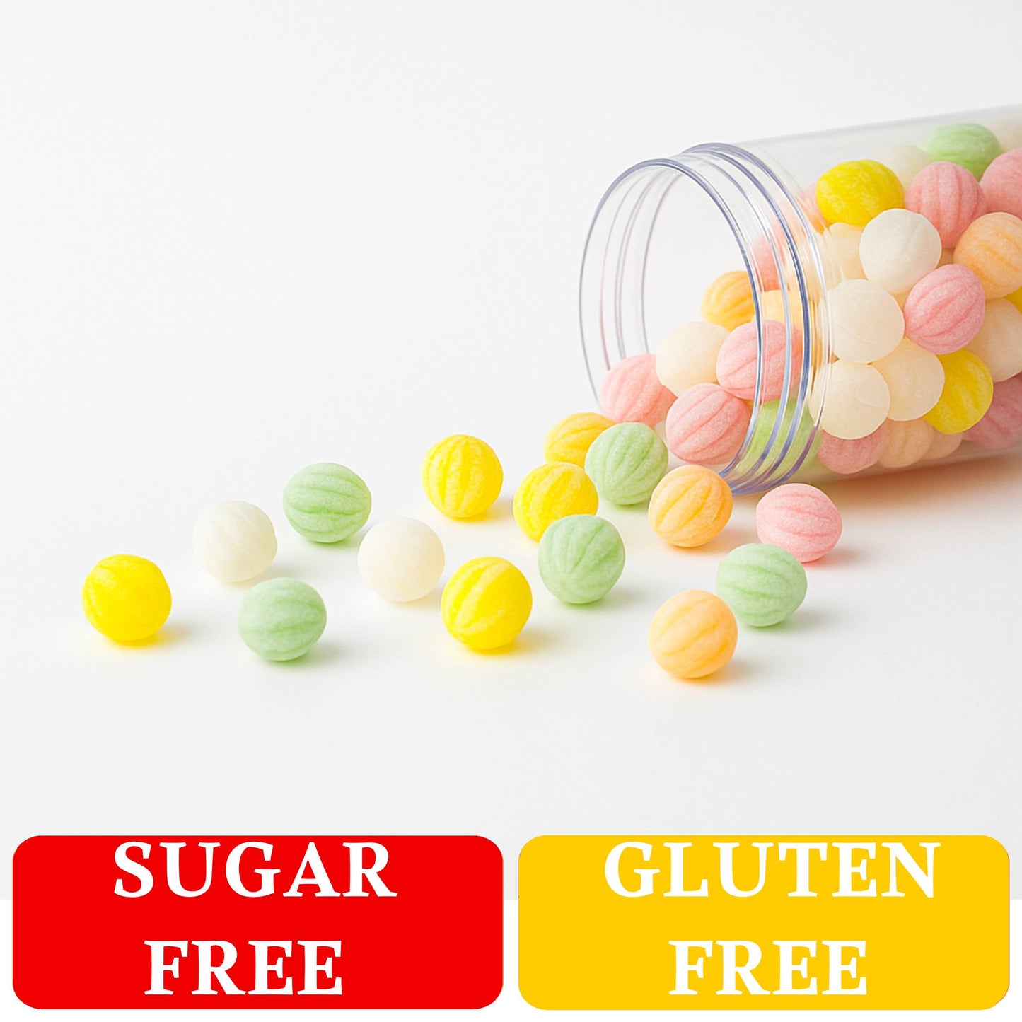 Andy Anand 220 Pc Sugar Free Spiral Candy - Hard Candy Spirals, Sweetened With Stevia. The Assortment Contains Five Flavors, Made in Spain, Stevia Candy - A Delicious and Healthy Treat 7 Oz