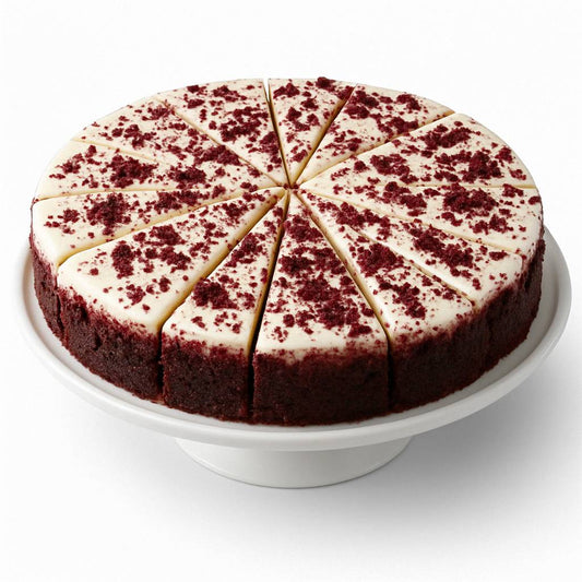 Andy Anand Deliciously Sugar Free Red Velvet Cheesecake - Homemade Style Best Cheese Cake Near Me For Celebrations & Dessert Lovers (2 lbs)