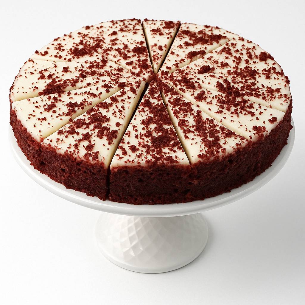 Andy Anand Deliciously Sugar Free Red Velvet Cheesecake - Homemade Style Best Cheese Cake Near Me For Celebrations & Dessert Lovers (2 lbs)