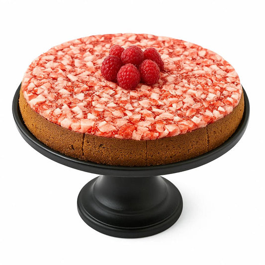 Andy Anand Sugar Free Raspberry Coconut Chocolate Cheesecake 9" with Real Chocolate Truffles: Homemade Taste Without Sugar, Perfect Diabetic Friendly Cheese Cake For Celebrations & Dessert Lovers - 2.8 lbs