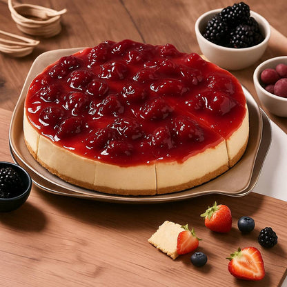 Andy Anand Sugar Free Strawberry Cheesecake 9" (3.4 lbs) | No Sugar Added, Diabetic-Friendly Alluring, Best Tempting Cheese Cake For Celebrations & Dessert Lovers (3.4 lbs)