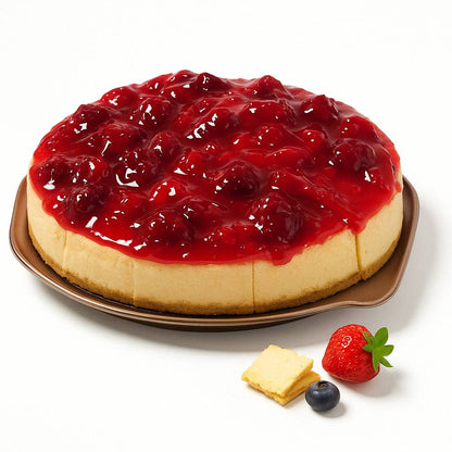 Andy Anand Sugar Free Strawberry Cheesecake 9" (3.4 lbs) | No Sugar Added, Diabetic-Friendly Alluring, Best Tempting Cheese Cake For Celebrations & Dessert Lovers (3.4 lbs)