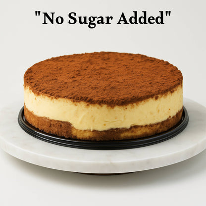 Andy Anand Sugar Free Tiramisu Mousse Cake Decadent Delight! Chiffon Velvety (2.2 lbs), Baked Fresh Daily, Fresh & Natural Ingredients, No Preservatives, Amazingly Delicious & Light!