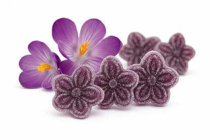 Andy Anand 150 Pc Sugar Free Violets, A Typical Old Candy Dragée Shaped Like A Flower Of Five Petals Made With The Essence Of Violet, Sugar Free Hard Candy - Made in Europe 3.5 Oz - 3 Pack (Shipped Free)