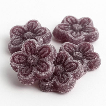 Andy Anand 150 Pc Sugar Free Violets, A Typical Old Candy Dragée Shaped Like A Flower Of Five Petals Made With The Essence Of Violet, Sugar Free Hard Candy - Made in Europe 3.5 Oz - 3 Pack (Shipped Free)