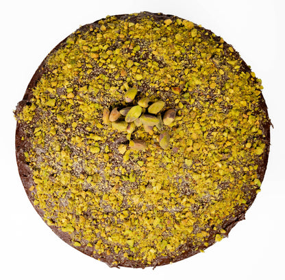 Andy Anand Sugar Free Dubai Chocolate Cake, with Pistachios, Delicious decadents, Taste in every bite without the calories, Diabetic & Keto Friendly Sugar free Delicacy (2.2 lbs)