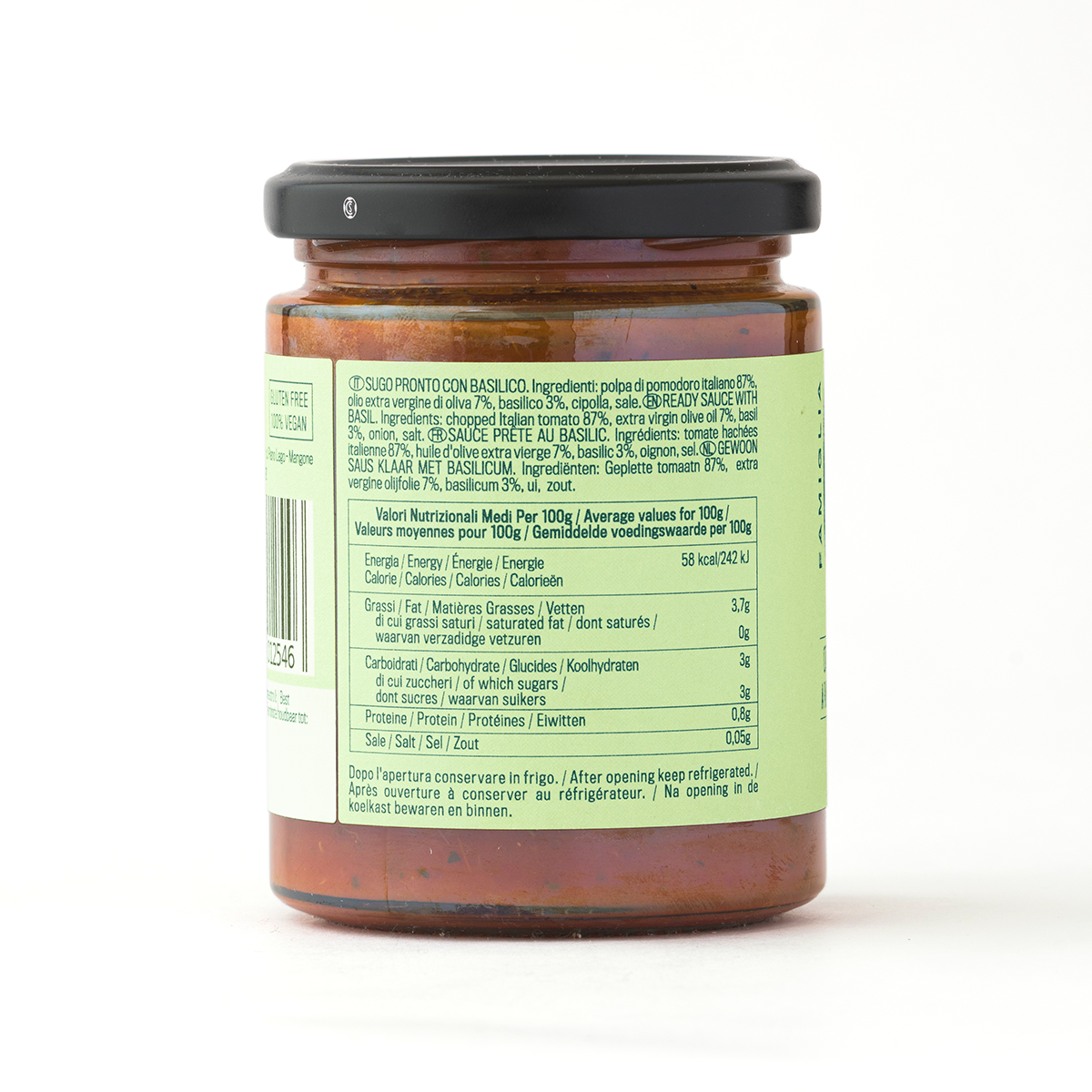 Sugo Pronto Basilico (READY BASIL SAUCE)