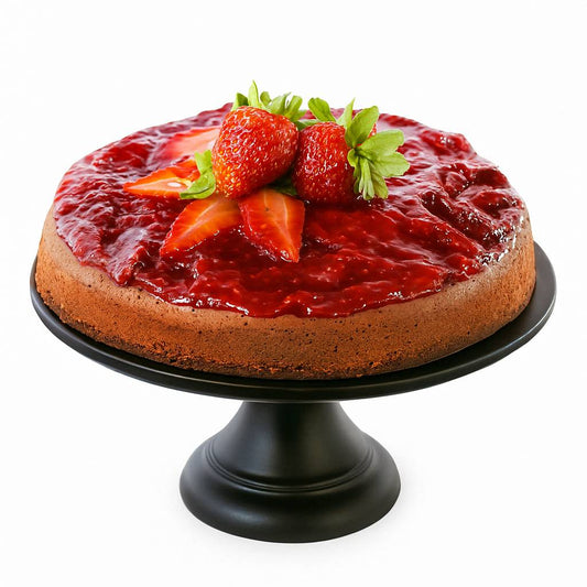 Andy Anand Chocolate Strawberry Cheesecake 9" with Real Chocolate Truffles: Cheese Cake Delivered  Home Made  (2.8 lbs)
