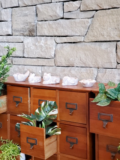 KORISSA Terracotta Tea Light Candle Holder - Bird