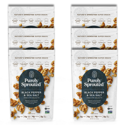 Black Pepper & Sea Salt, Sprouted Walnuts
