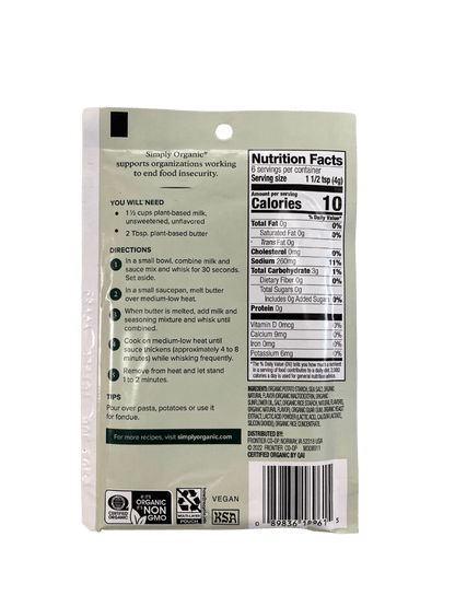 Sauce Mix, White Cheddar