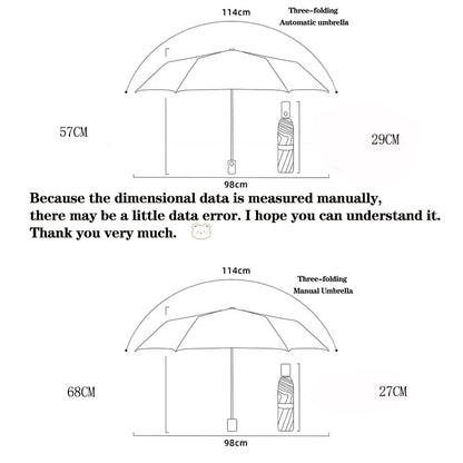 Kawaii Bear Pastel Umbrella