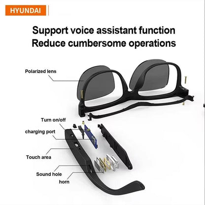 HYUNDAI HY-C8 Bluetooth Headphones Polarized Sunglasses Outdoor Sports Cycling Audio Glasses multi-function Music & Call