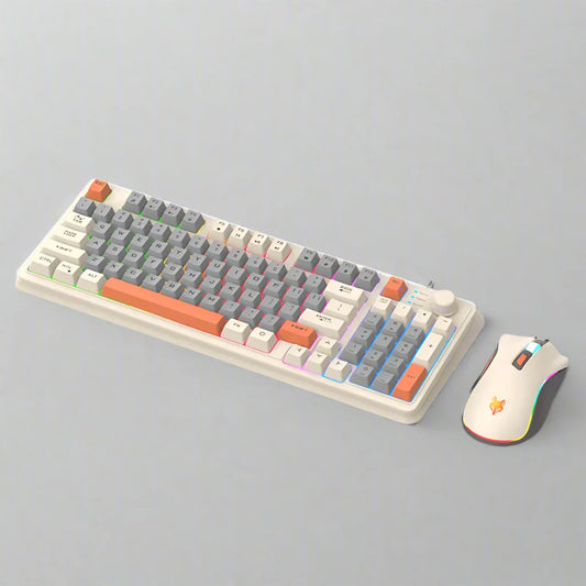 Onetify 94 Keys Portable Wired Keyboard and Mouse Set