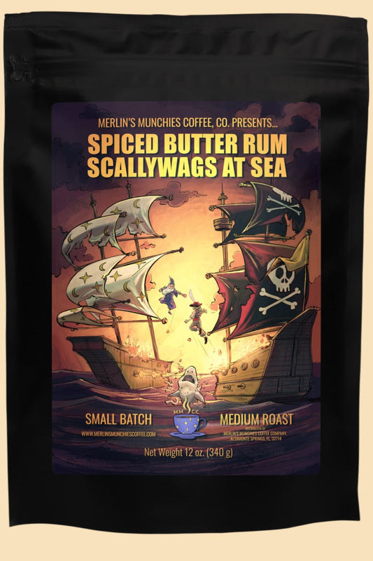 DECAF Scallywags at Sea (Spiced Butter Rum) 12 oz