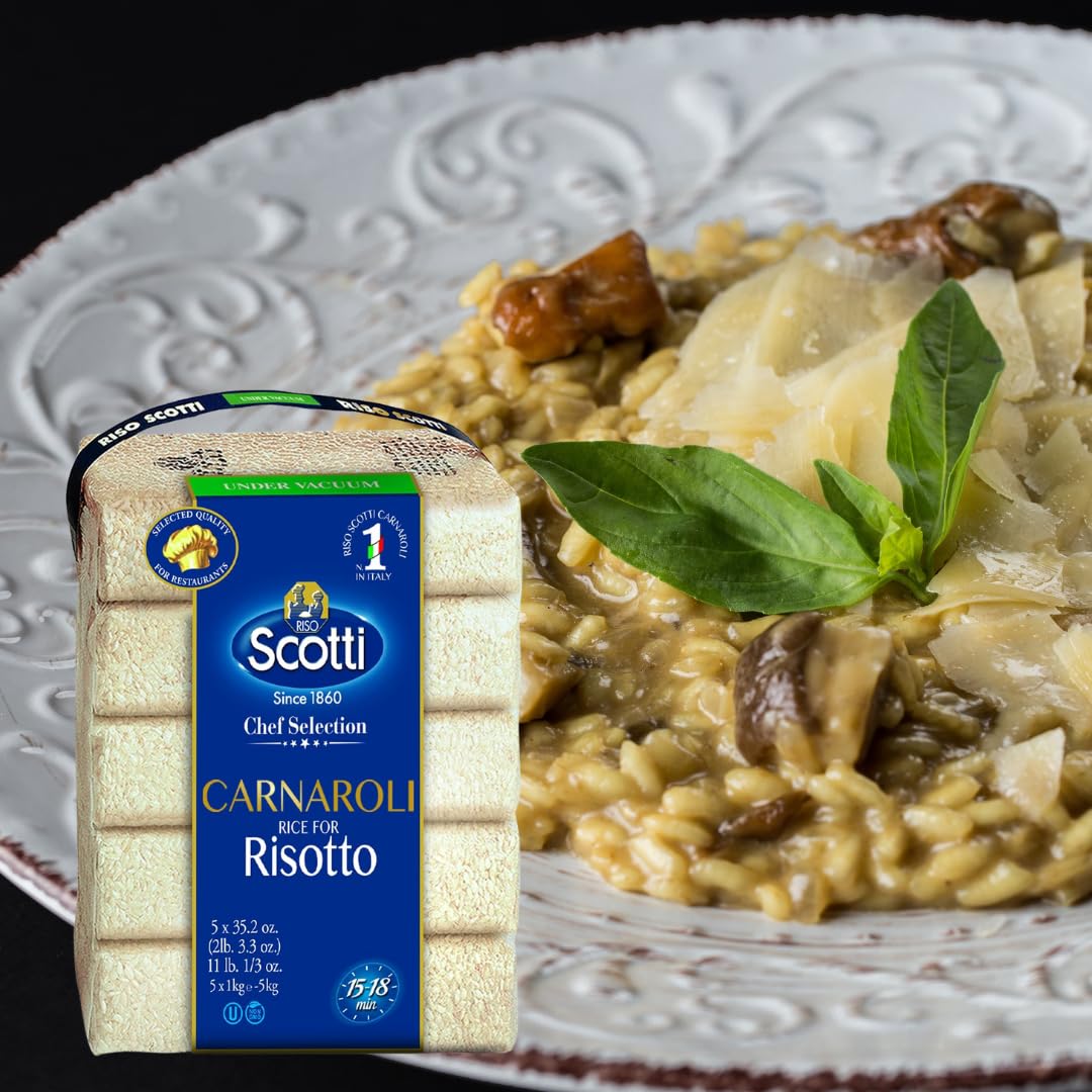 Riso Scotti Carnaroli Risotto Rice – 5x1 kg (11 lb)