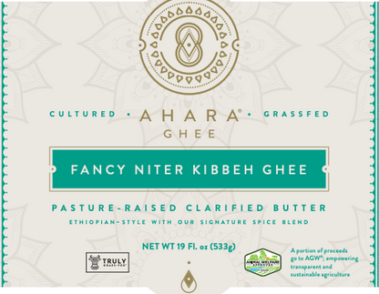 Grass-Fed Fancy Niter Kibeh Ghee | Ahara Rasa