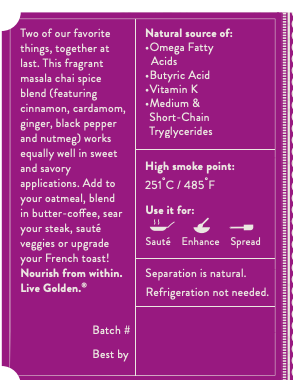 Grass-Fed Chai Spice Ghee | Ahara Rasa