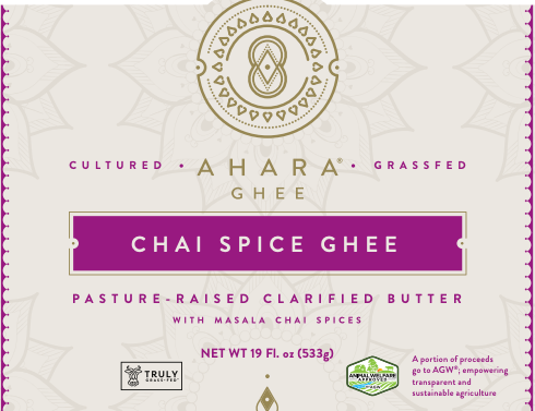 Grass-Fed Chai Spice Ghee | Ahara Rasa