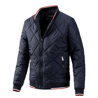 Mens Quilted Bomber Jacket