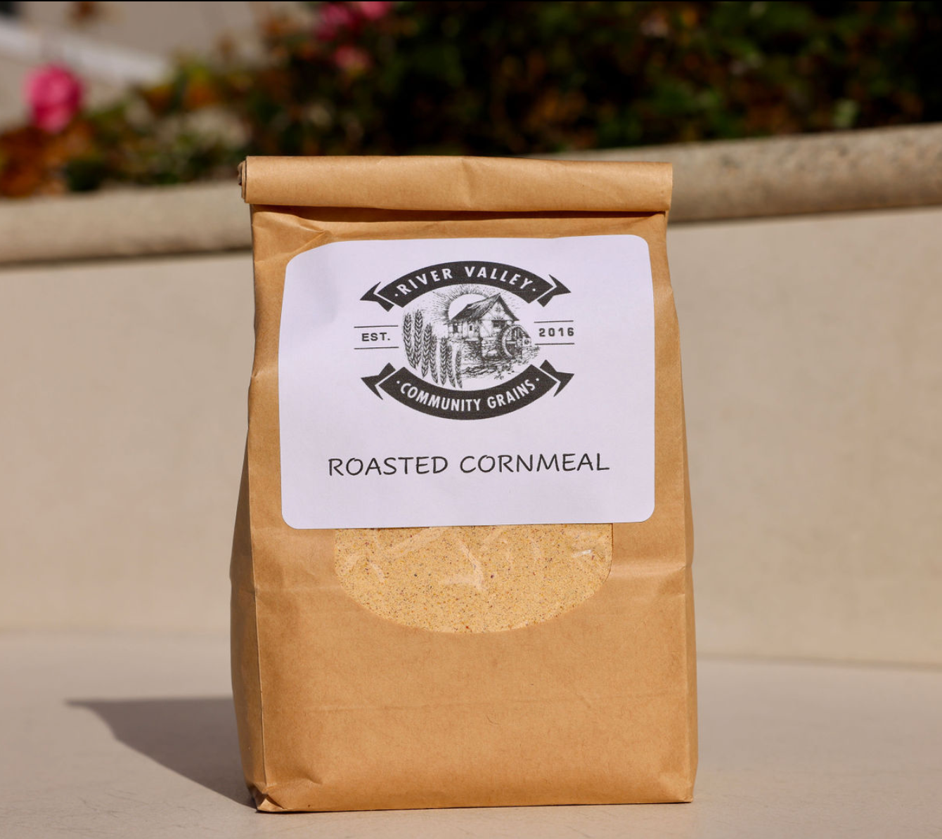 River Valley Community Grains Roasted Cornmeal Bag - 6 bags x 1.25 LB case